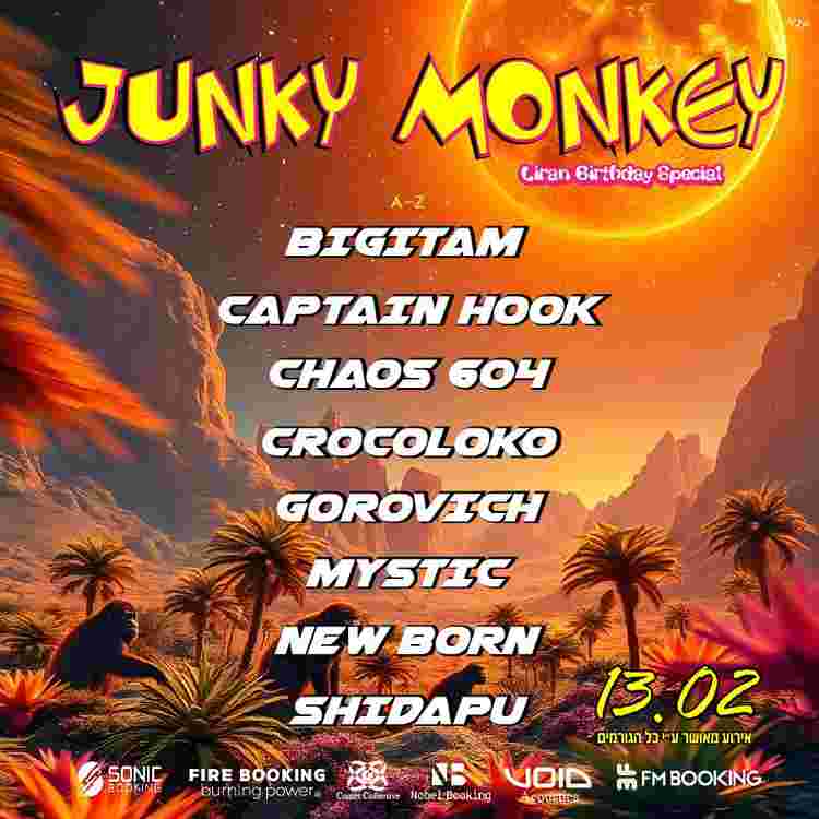 Event image Junky Monkey - Liran Birthday 