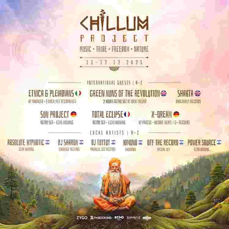 Event image CHILLUM PROJECT ॐ  11/12/2025