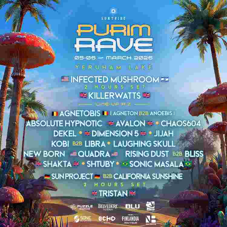 Event image SunTribe Purim Festival 5-6.3.26