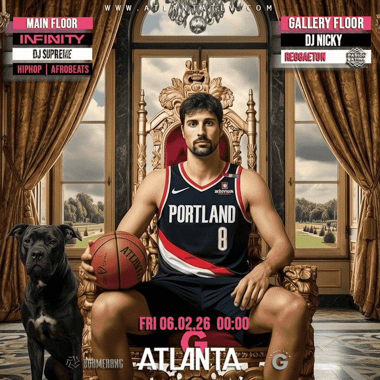 Event image היפהופ / אפרוביטס/ + רחבת רגאטון -06.02 באטלנטה -- Friday 06.02 100% Hiphop/Afrobeats + Reggaeton 2 floors @ ATLANTA