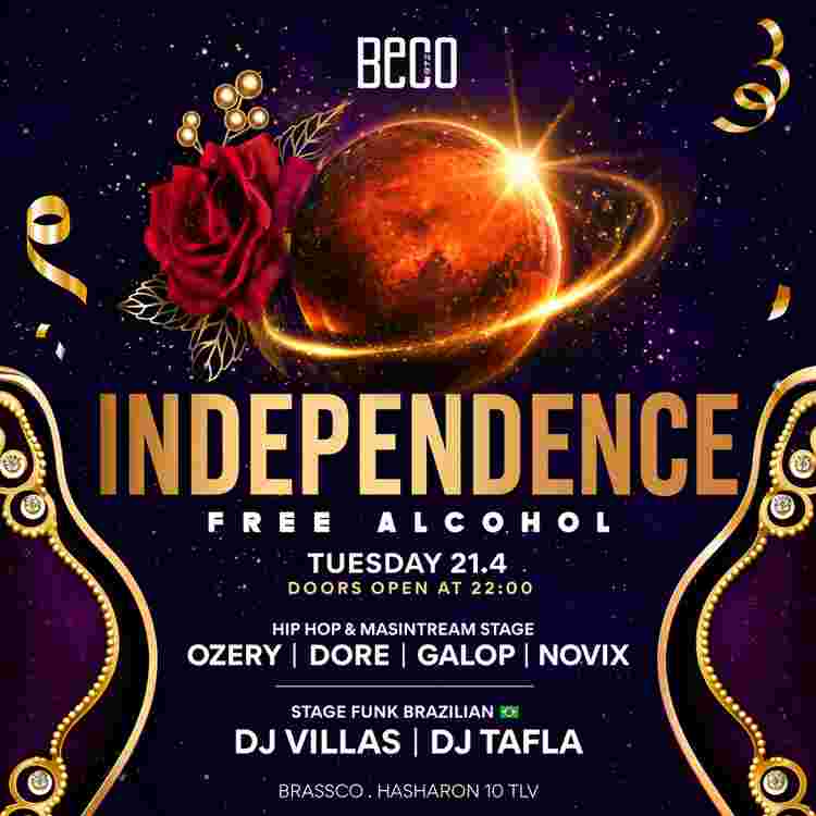 Event image INDEPEDENCE  | FREE ALCOHOL 2 STAGES🍹🇮🇱