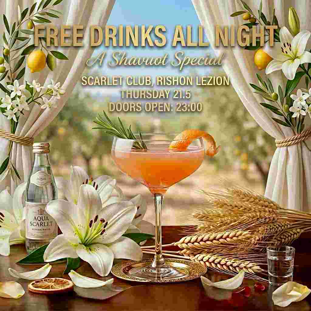 Event image Shavuot Free Alcohol 21.5 🌾
