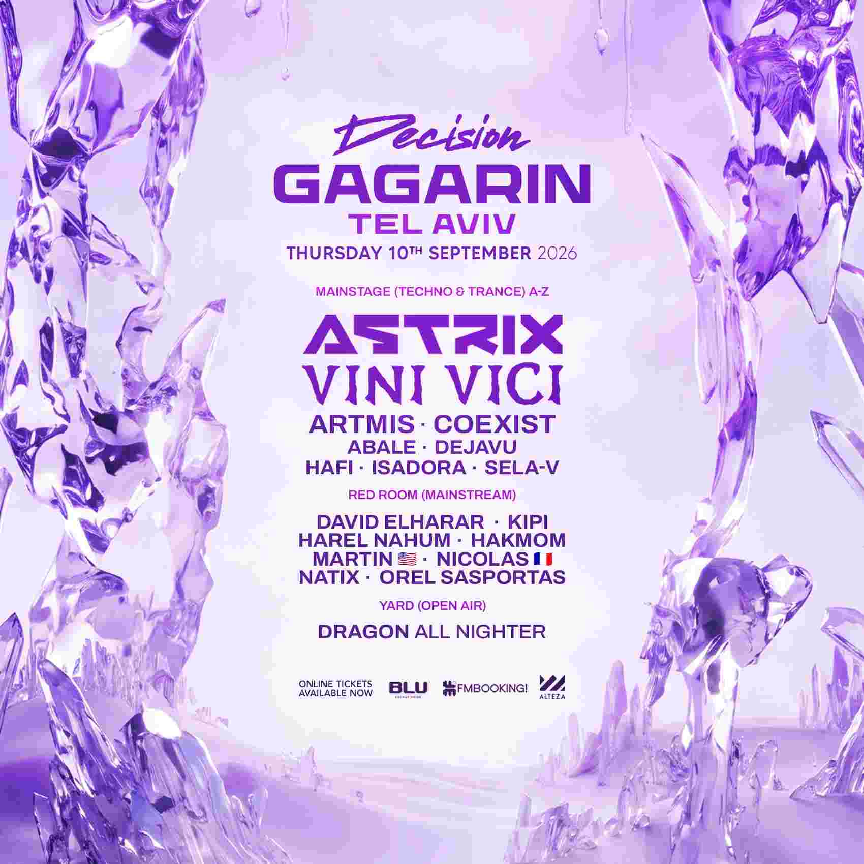 Event image DECISION GAGARIN TLV • VINI VICI & ASTRIX • 10.09