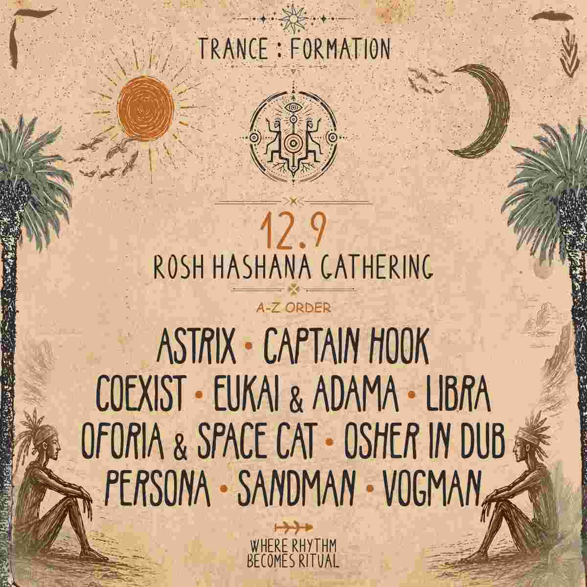 Event image Trance:Formation 12.9 • Rosh Hashana Gathering 