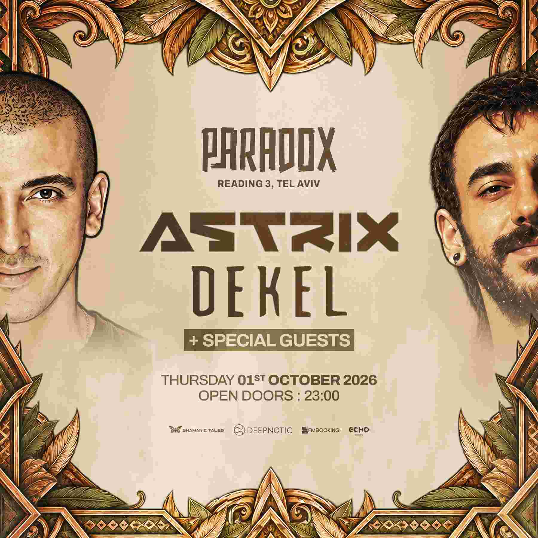 Event image PARADOX SUKKOT - ASTRIX & DEKEL - 1.10