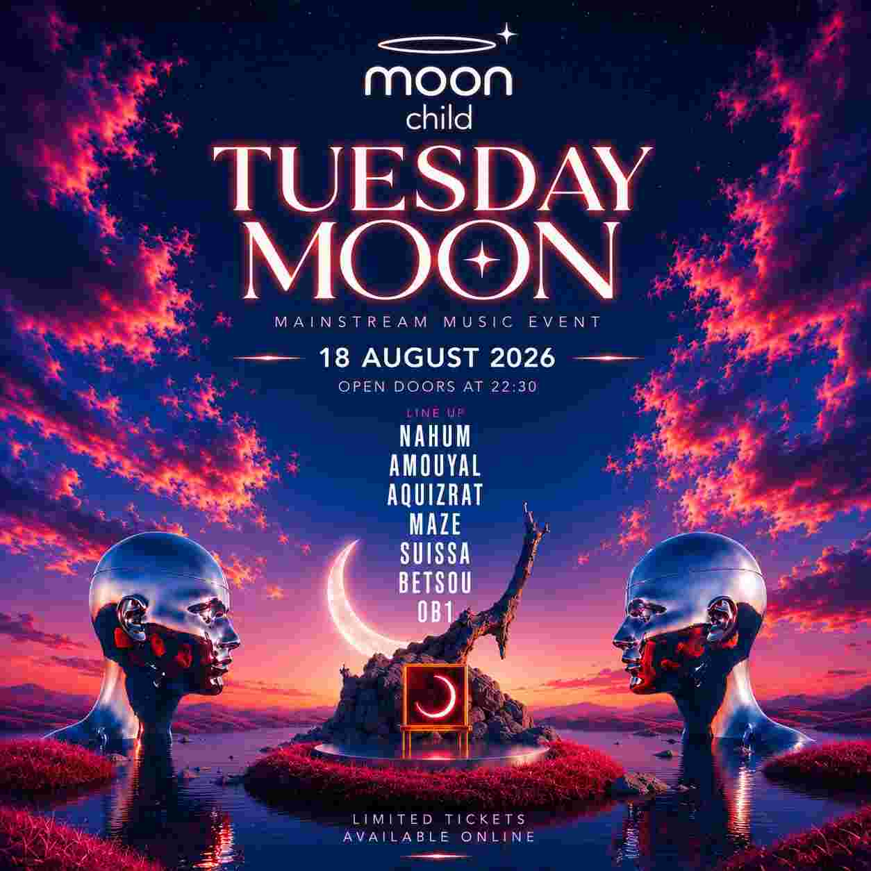 Event image TUESDAY MOON CHILD | 18.8