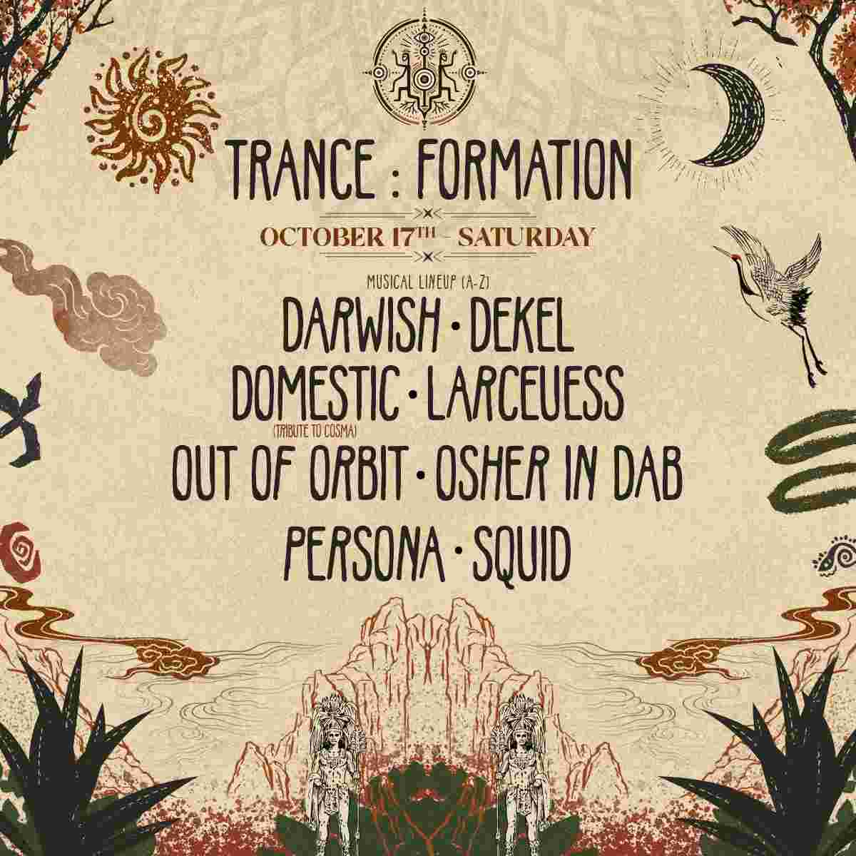 Event image Trance:Formation ⬢ 17 October