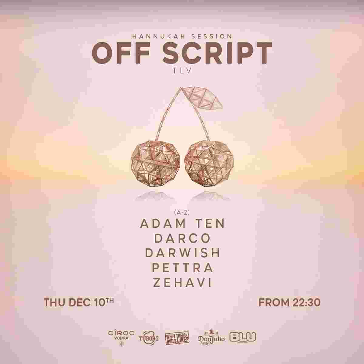Event image WTGL PRESENTS: Off Script HANNUKAH