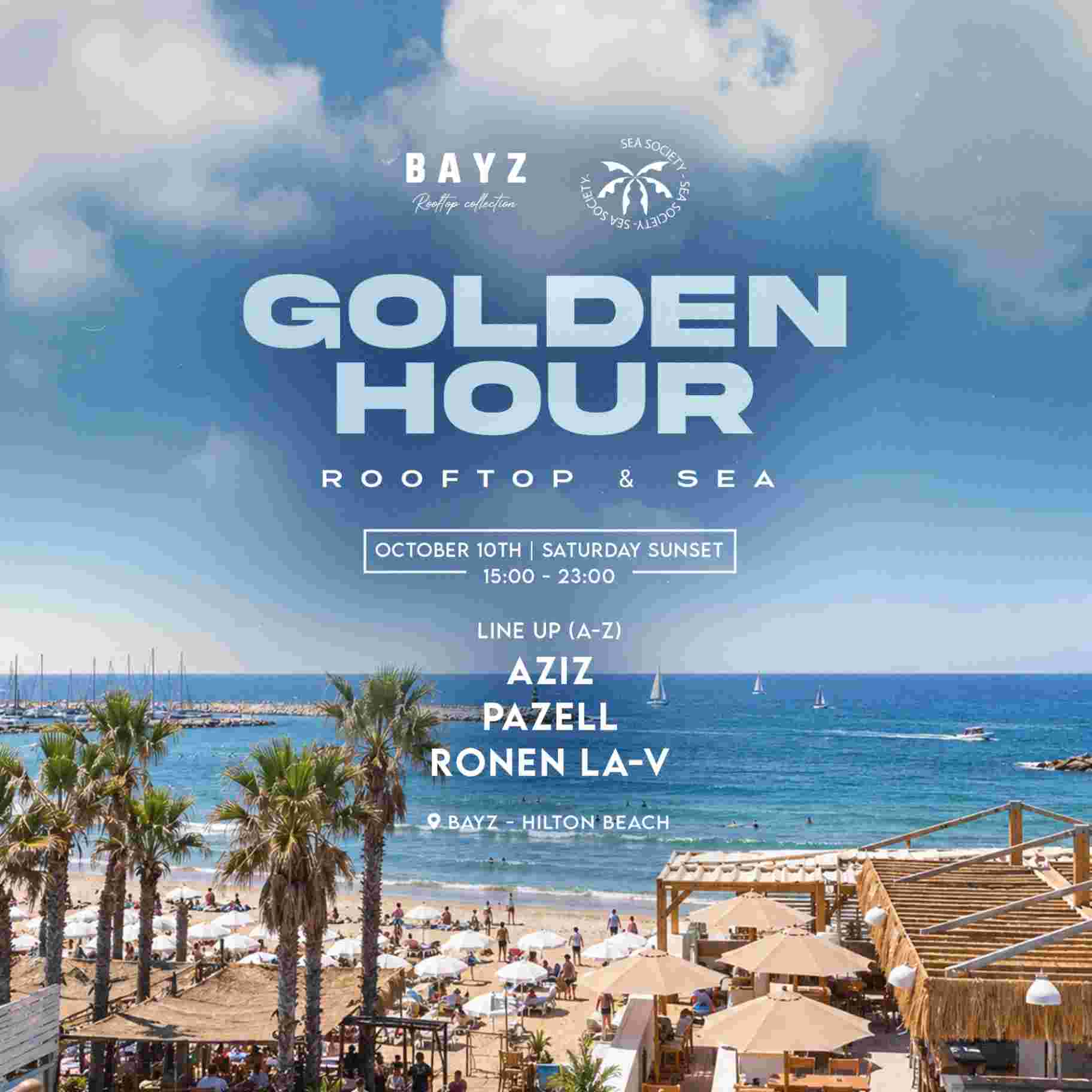 Event image SEA SOCIETY  // BAYZ ROOFTOP • 10.10 SATURDAY
