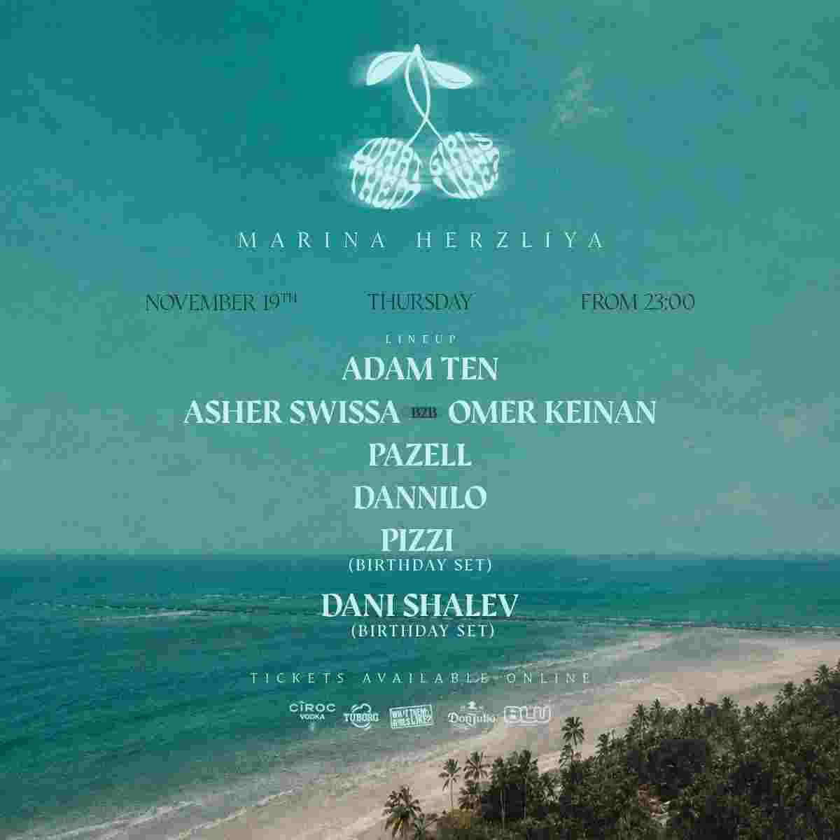 Event image WTGL PRESENTS: MARINA HERZLIYA 19.11