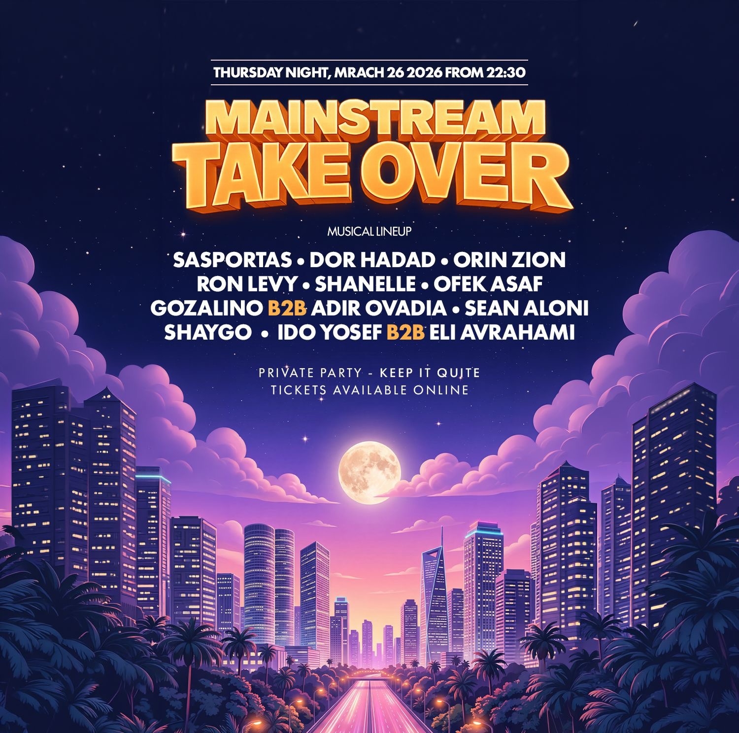 Event image - Thursday MAINSTREAM // 26.3