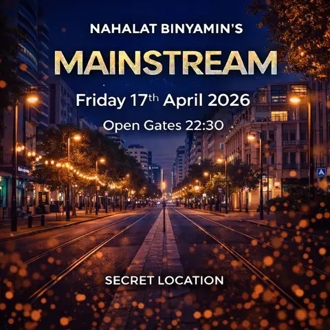 Event image - NAHALAT BINYAMIN | SECRET PARTY | 17.04