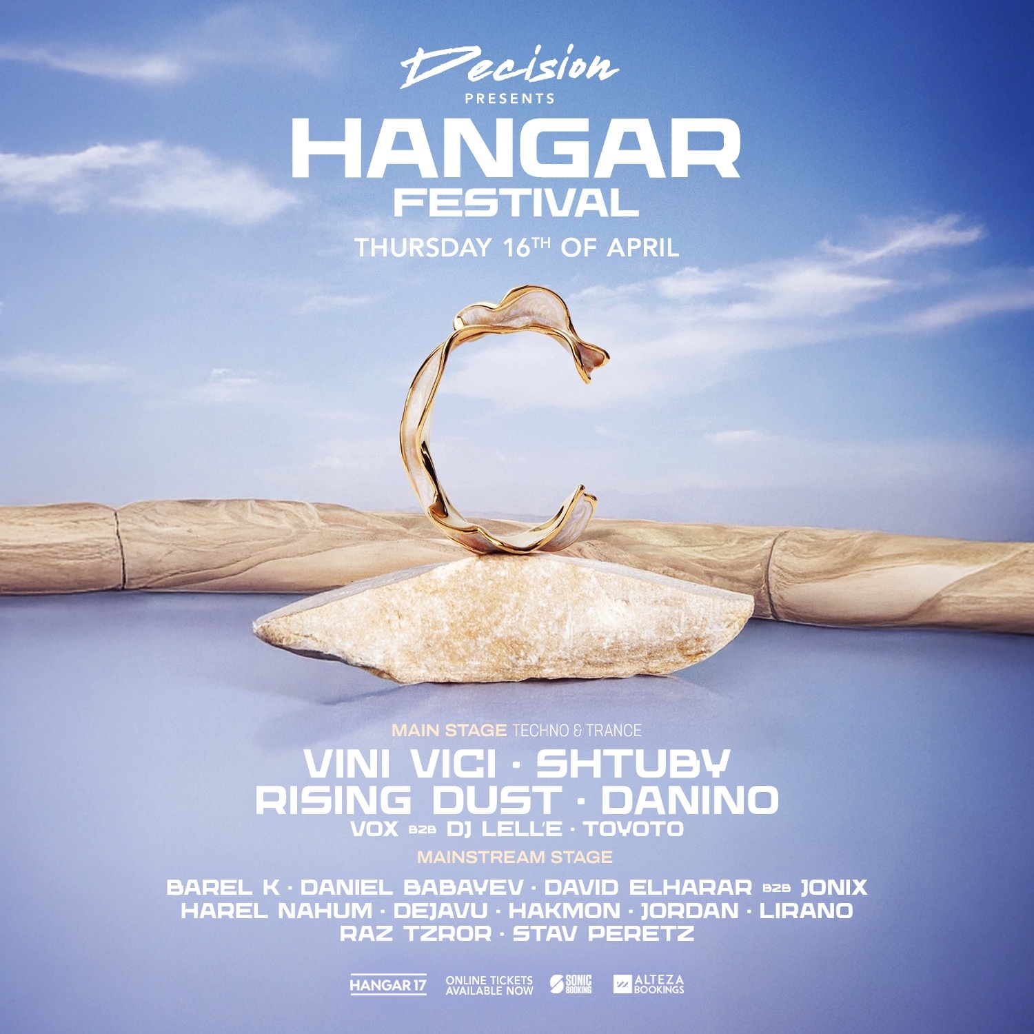 Event image - DECISION HANGAR FESTIVAL • 2 STAGES • 16.04