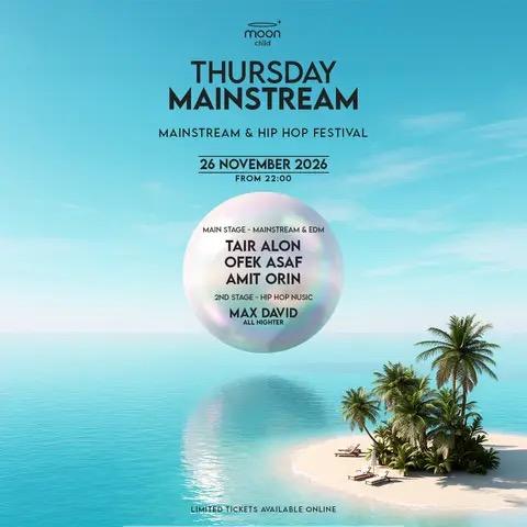 Event image - THURSDAY MOON | MAINSTREAM | 26.11 🏝️