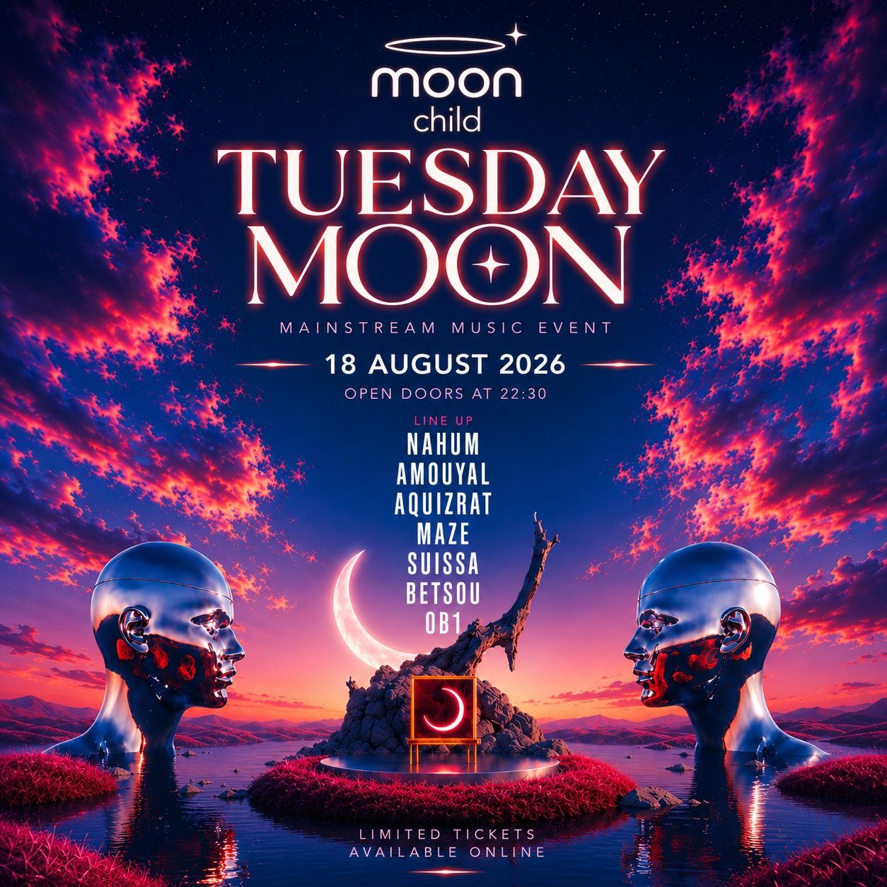 Event image - TUESDAY MOON CHILD | 18.8