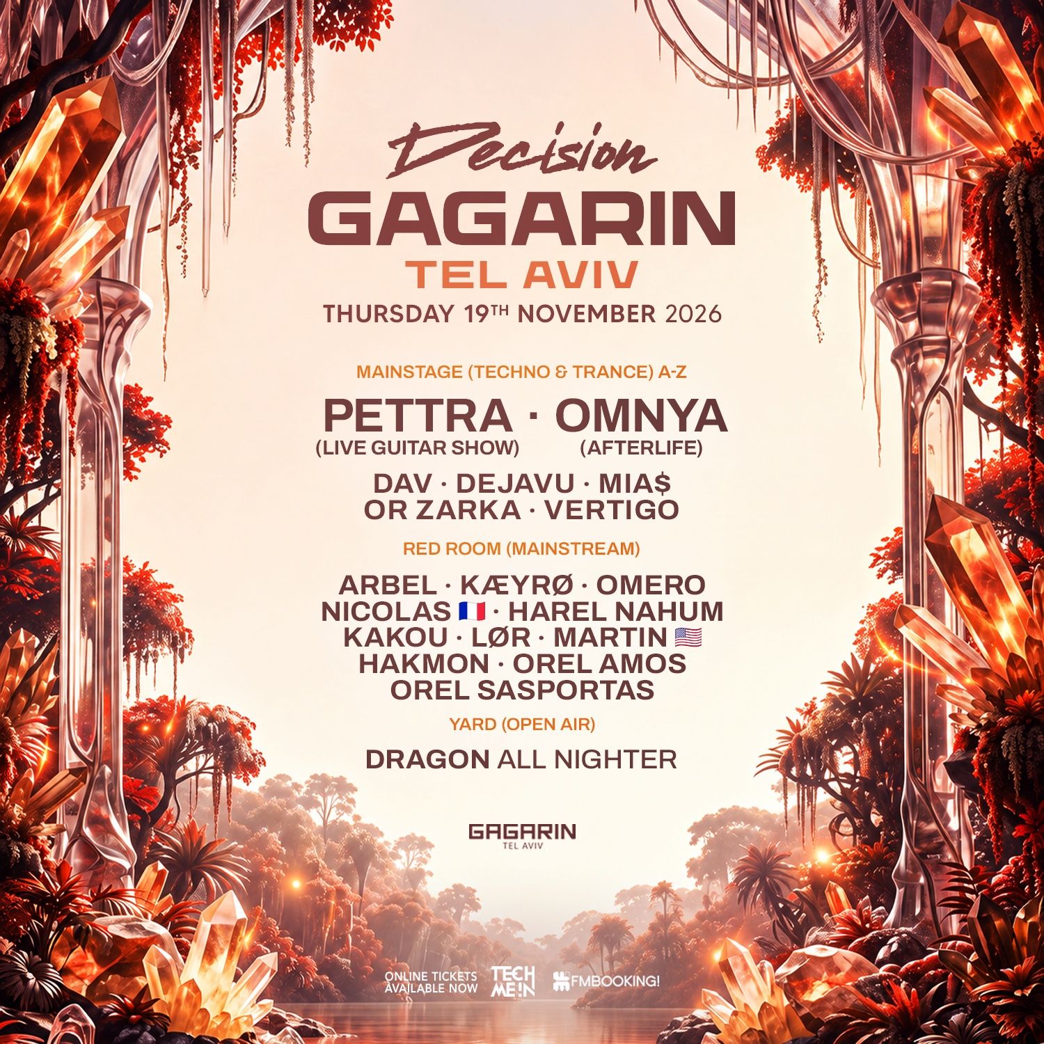Event image - DECISION GAGARIN TEL AVIV • 3 STAGES • 19.11