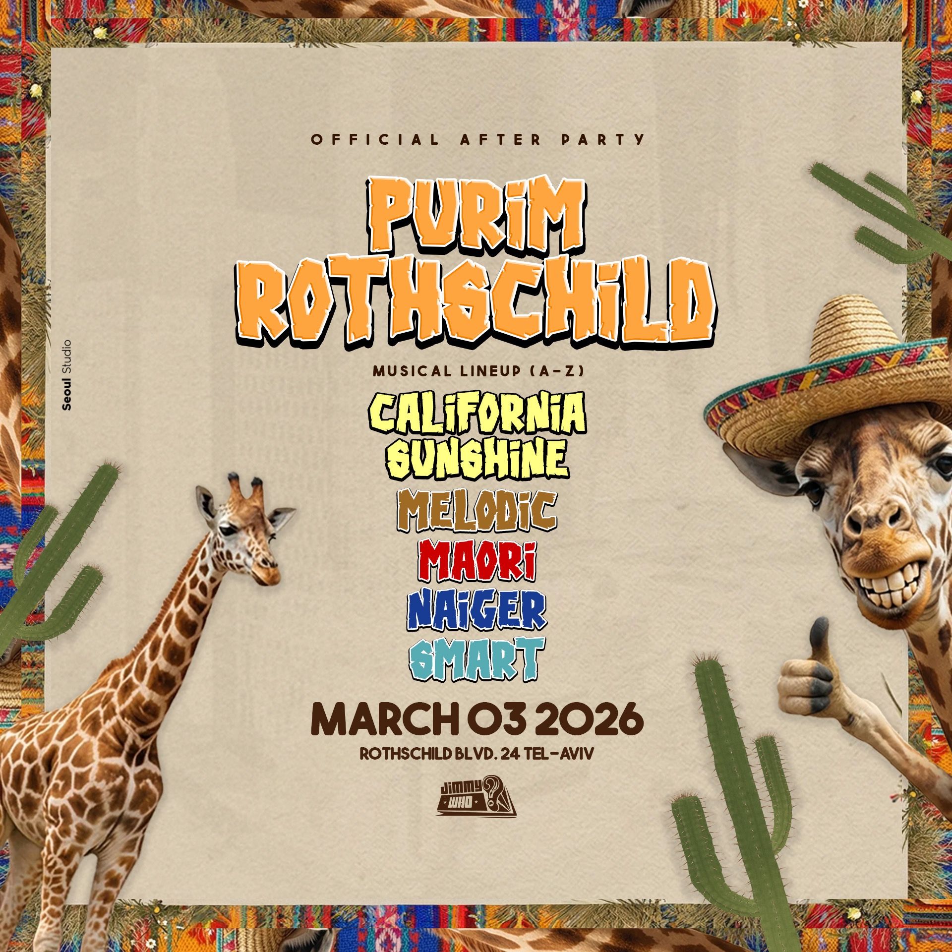 Event image - PURIM BโROTHSCHILD โข OFFICIAL AFTER ๐ด