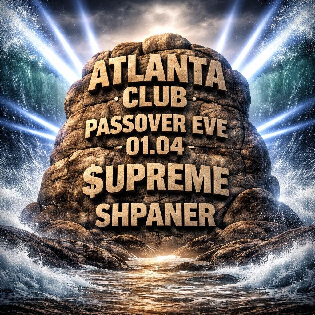 Event image - אפטר סדר - היפהופ / אפרוביטס/ מתכונת מלחמה - יום ד 1.4 באטלנטה -- WEDNESDAY PASSOVER 1.04 100% Hiphop/Afrobeats WAR EDITION @ ATLANTA