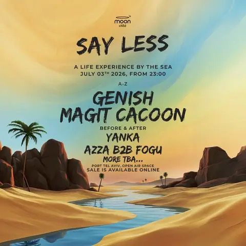 Event image - FRIDAY OPEN AIR • GENISH & MAGIT CACOON