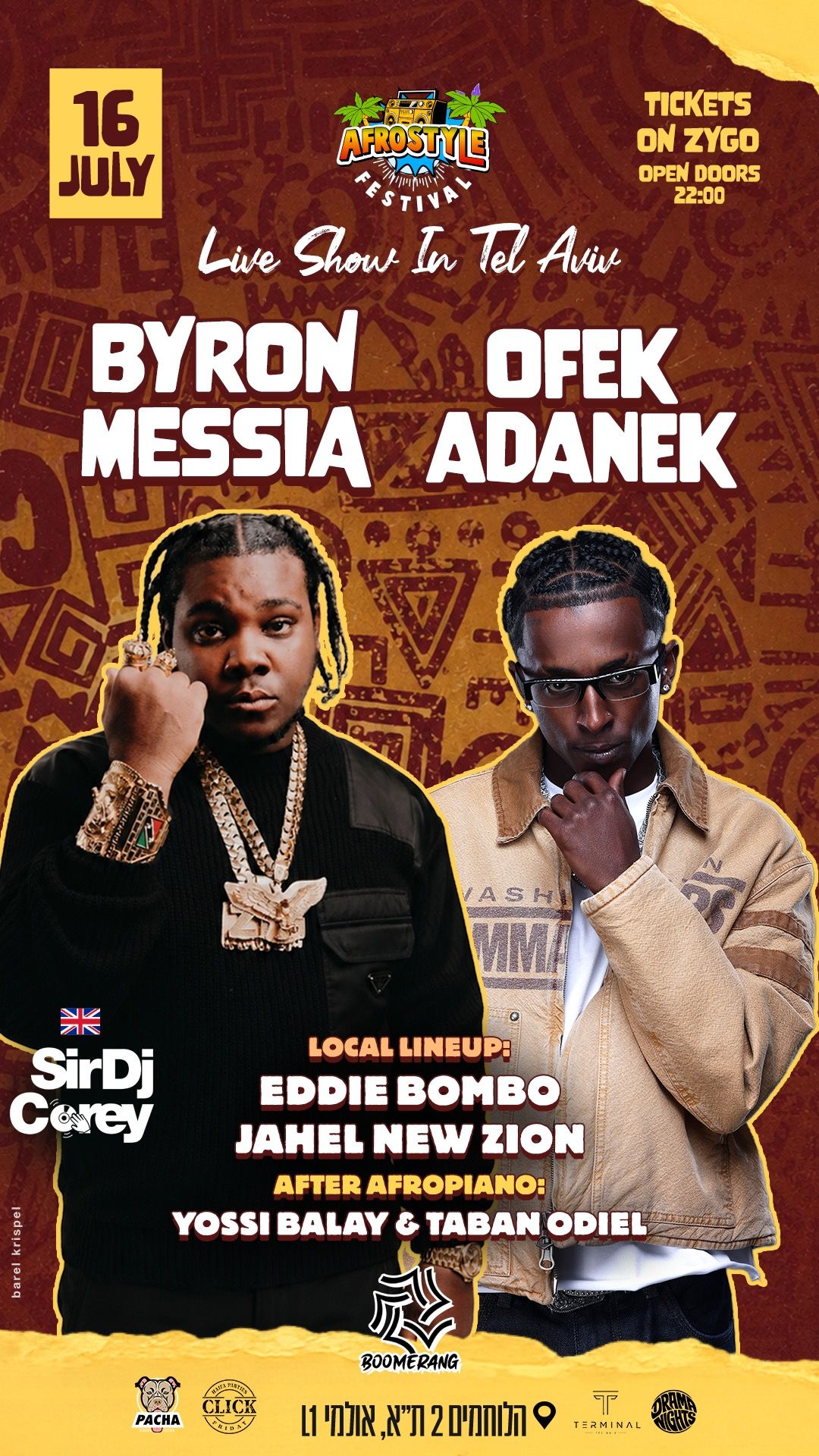 Event image - BYRON MESSIA - LIVE SHOW ISRAEL 🎙️🇮🇱