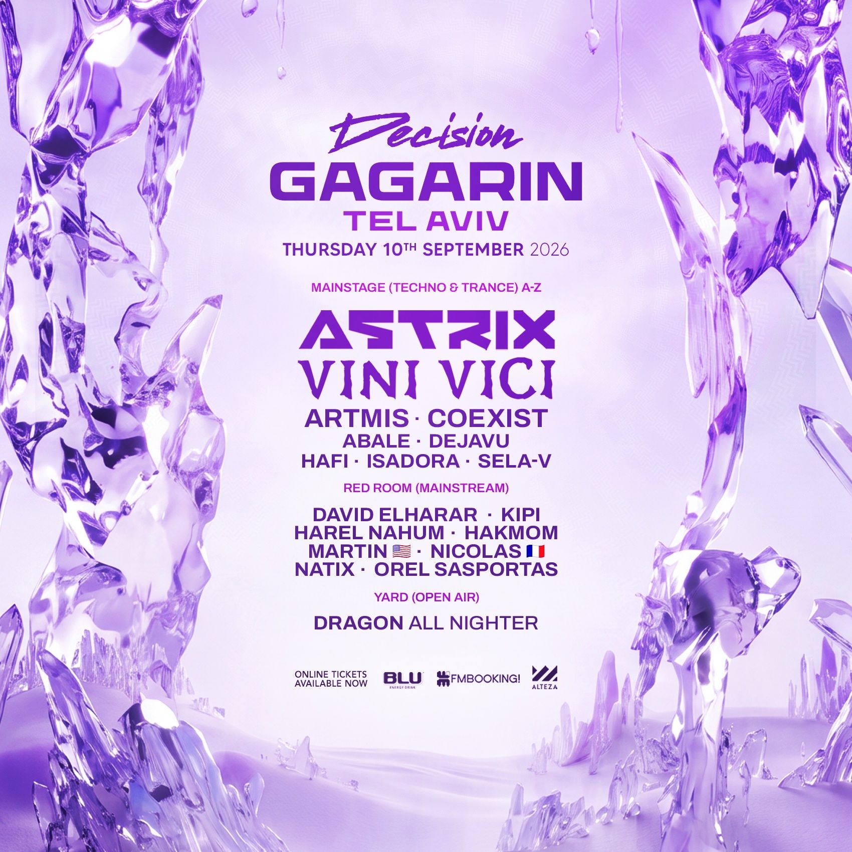 Event image - DECISION GAGARIN TLV • VINI VICI & ASTRIX • 10.09