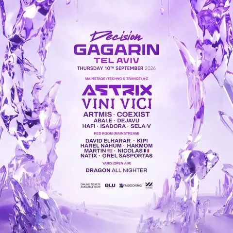 Event image - DECISION FESTIVAL | GAGARIN TLV | 10.09