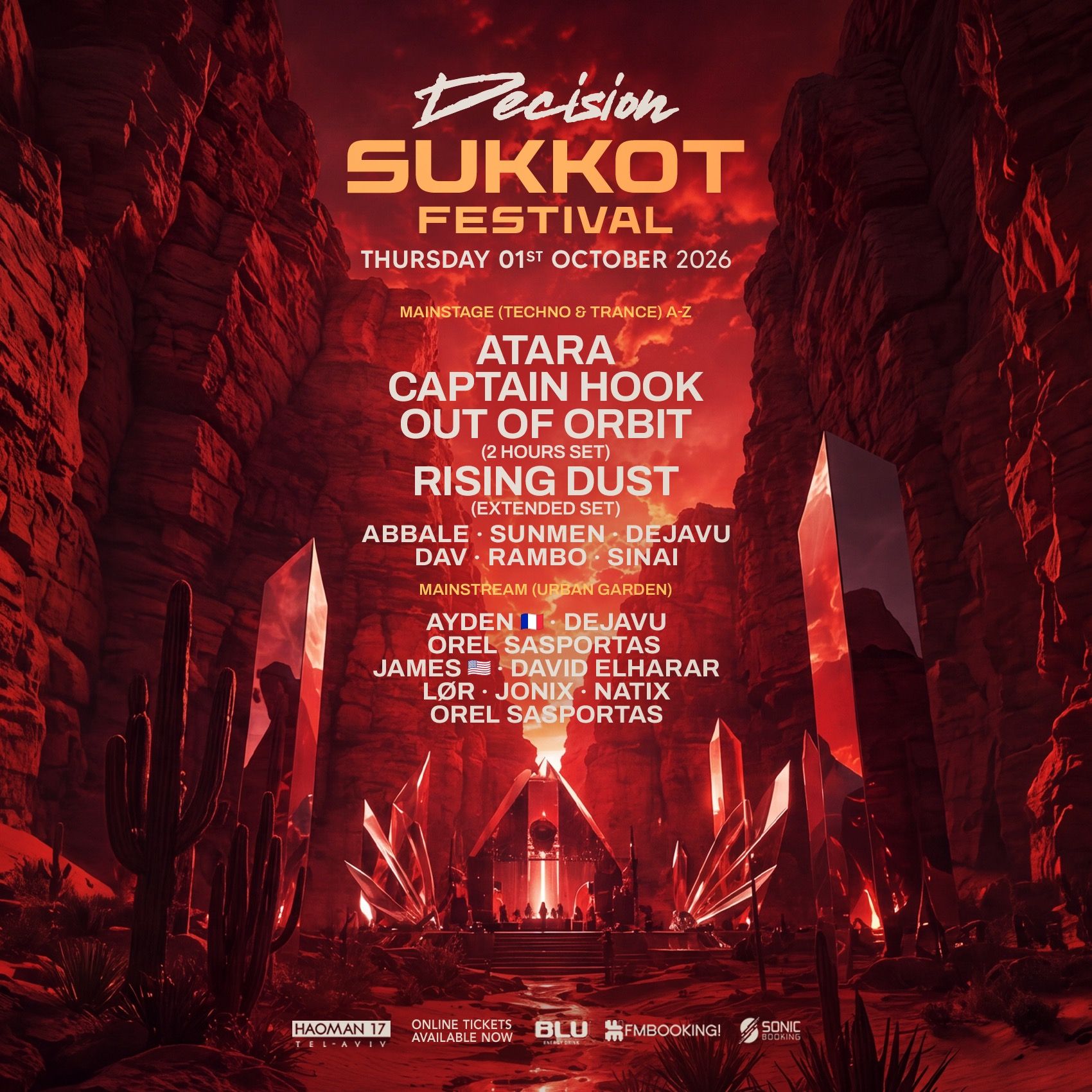 Event image - DECISION SUKKOT FESTIVAL • HAOMAN 17 • 01.10